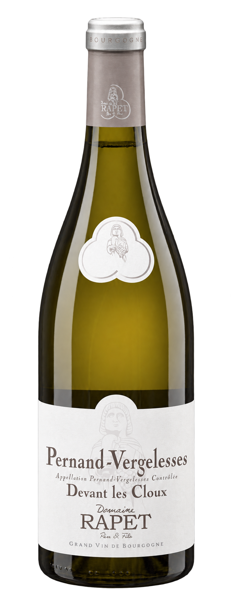 Illustration de la bouteille Devant les Cloux, Domaine Rapet, reconstituée à partir de l’étiquette